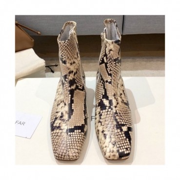 By Far 2020 Women's Leather Ankle Boots - 바이파 2020 여성용 레더 앵글부츠,Size(225