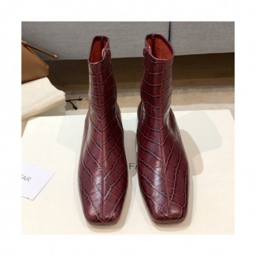 By Far 2020 Women's Leather Ankle Boots - 바이파 2020 여성용 레더 앵글부츠,Size(225