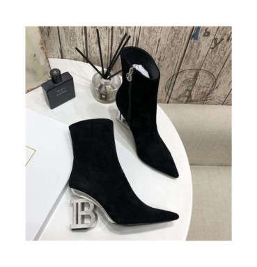 Balmain 2020 Women's Leather Ankle Boots - 발망 2020 여성용 레더 앵글부츠,Size(225