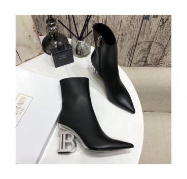 Balmain 2020 Women's Leather Ankle Boots - 발망 2020 여성용 레더 앵글부츠,Size(225