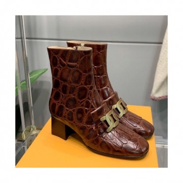 Tod's 2020 Women's Leather Ankle Boots - 토즈 2020 여성용 레더 앵글부츠,Size(225