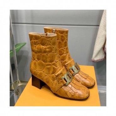Tod's 2020 Women's Leather Ankle Boots - 토즈 2020 여성용 레더 앵글부츠,Size(225