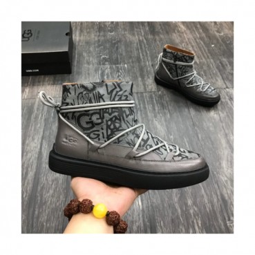 Ugg 2020 Men's Leather Wool Ankle Boots - 어그 2020 남성용 레더 울 앵글부츠,Size(240