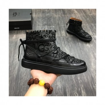 Ugg 2020 Men's Leather Wool Ankle Boots - 어그 2020 남성용 레더 울 앵글부츠,Size(240