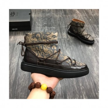 Ugg 2020 Men's Leather Wool Ankle Boots - 어그 2020 남성용 레더 울 앵글부츠,Size(240