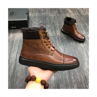 Ugg 2020 Men's Leather Wool Ankle Boots - 어그 2020 남성용 레더 울 앵글부츠,Size(240