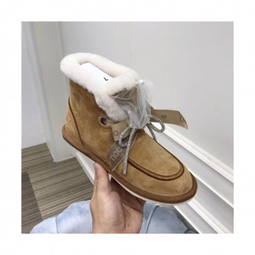 Ugg 2020 Women's Leather Wool Ankle Boots - 어그 2020 여성용 레더 울 앵글부츠,Size(225