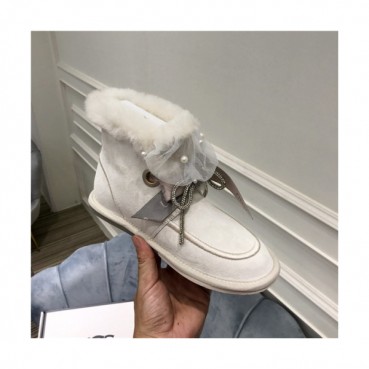 Ugg 2020 Women's Leather Wool Ankle Boots - 어그 2020 여성용 레더 울 앵글부츠,Size(225