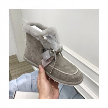 Ugg 2020 Women's Leather Wool Ankle Boots - 어그 2020 여성용 레더 울 앵글부츠,Size(225