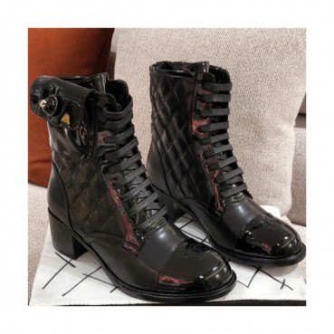 Chanel 2020 Women's Leather Ankle Boots - 샤넬 2020 여성용 레더 앵글부츠, Size(225
