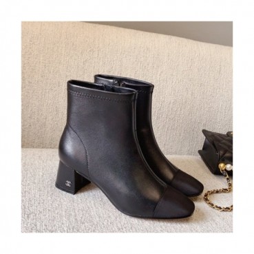 Chanel 2020 Women's Leater Ankle Boots - 샤넬 2020 여성용 레더 앵글부츠 CHAS0458,Size(225