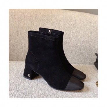 Chanel 2020 Women's Leater Ankle Boots - 샤넬 2020 여성용 레더 앵글부츠 CHAS0457,Size(225