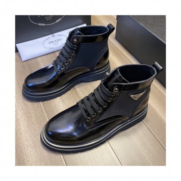 Prada 2020 Men's Leather Ankle Boots - 프라다 2020 남성용 레더 앵글부츠 , PRAS0589, Size(240