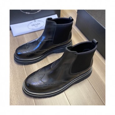 Prada 2020 Men's Leather Ankle Boots - 프라다 2020 남성용 레더 앵글부츠 , PRAS0588, Size(240