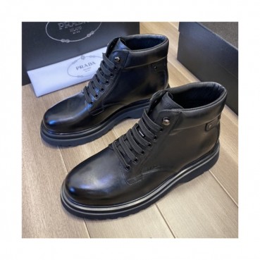 Prada 2020 Men's Leather Ankle Boots - 프라다 2020 남성용 레더 앵글부츠 , PRAS0587, Size(240