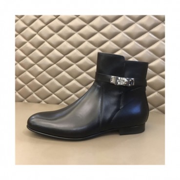 Hermes 2020 Men's Leather Ankle Boots -  에르메스 2020 남성용 앵글부츠  , HERS0345, Size(240