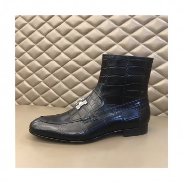 Hermes 2020 Men's Leather Ankle Boots -  에르메스 2020 남성용 앵글부츠  , HERS0343, Size(240