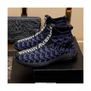 Armani 2020 Mens Knit Boots - 알마니 2020 남성용 니트 부츠 ARMS0244,Size(240 
