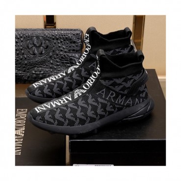 Armani 2020 Mens Knit Boots - 알마니 2020 남성용 니트 부츠 ARMS0243,Size(240 