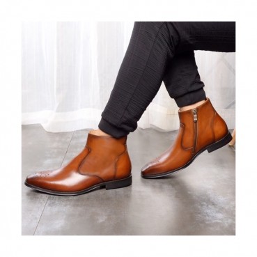 Ferragamo 2020 Mens Leather Boots - 페라가모 2020 남성용 레더 부츠,FGMS0234,Size(240 