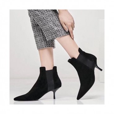 Celine 2019 Ladies Suede High Heel Boots - 셀린느 2019 여성용 스웨이드 하이힐 부츠 CELS0011,Size(225