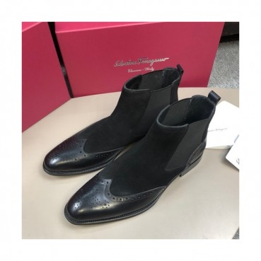 Ferragamo 2019 Mens Leather Boots - 페라가모 2019 남성용 레더 부츠,FGMS0119,Size(240 
