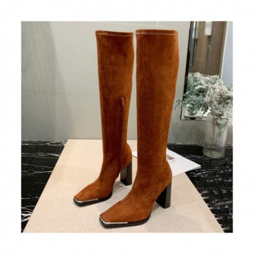 Alexander wang 2019 Ladies Suede High Heel Long Boots - 알렉산더왕 2019 여성용 스웨이드 하이힐 롱 부츠 ALWS0021,Size(225