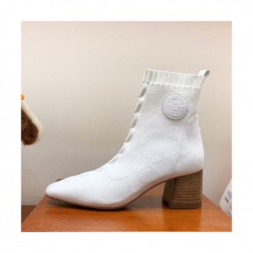 Hermes  2019 Ladies Knit  Middle Heel Ankle Boots - 에르메스 2019 여성용 니트 미들힐 앵글 부츠 HERS0257,Size(225