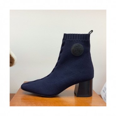 Hermes  2019 Ladies Knit  Middle Heel Ankle Boots - 에르메스 2019 여성용 니트 미들힐 앵글 부츠 HERS0256,Size(225