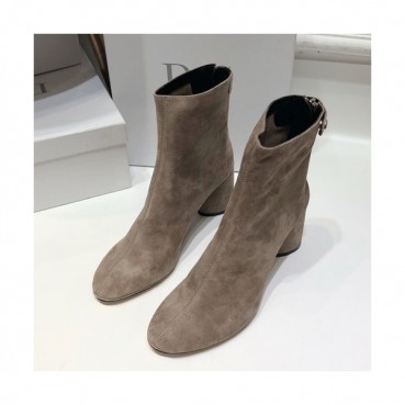 Dior 2019 Ladies Suede Middle Heel Boots - 디올 2019 여성용 스웨이드 미들힐 부츠 DIOS0132,Size(225