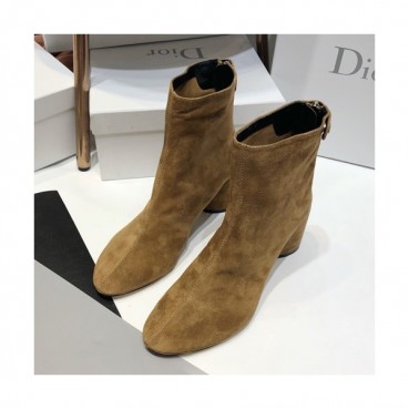 Dior 2019 Ladies Suede Middle Heel Boots - 디올 2019 여성용 스웨이드 미들힐 부츠 DIOS0131,Size(225