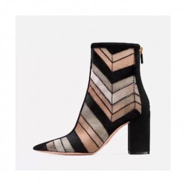 [매장판]Dior 2019 Ladies Velvet High Heel Boots - 디올 2019 여성용 벨벳 하이힐 부츠 DIOS0127,Size(225