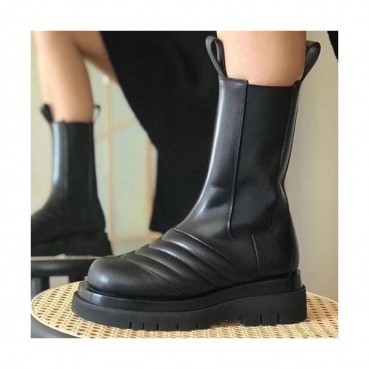 Bottega Veneta 2019 Ladies Leather Boots - 보테가베네타 2019 여성용 레더 부츠,BVS0089,Size(225 