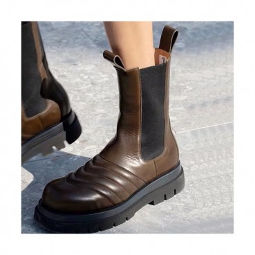 Bottega Veneta 2019 Ladies Leather Boots - 보테가베네타 2019 여성용 레더 부츠,BVS0088,Size(225 
