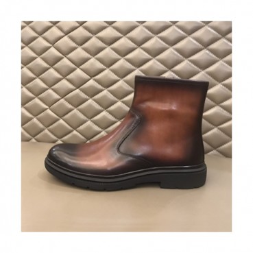 Berluti 2019 Mens Leather Boots -  벨루티 2019 남성용 레더 부츠,BERTS0057.Size(240 
