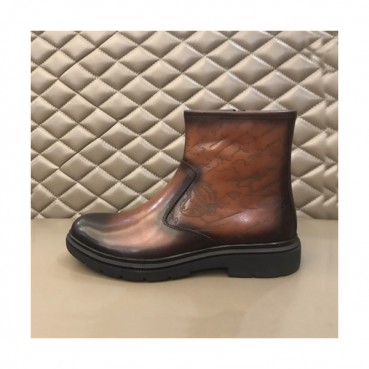 Berluti 2019 Mens Leather Boots -  벨루티 2019 남성용 레더 부츠,BERTS0054.Size(240 