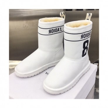 Dior 2019 Ladies Leather & Wool Boots - 디올 2019 여성용 레더&울 부츠 DIOS0125,Size(225