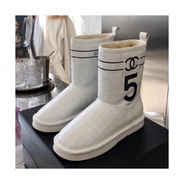 Chanel 2019 Ladies Leather & Wool Boots - 샤넬 2019 여성용 레더&울 부츠 CHAS0421,Size(225