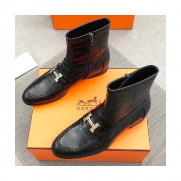 Hermes 2019 Mens Leather Boots - 에르메스 2019 남성용 레더 부츠 HERS0234.Size(240 