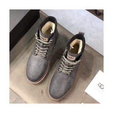 UGG 2019 Mens Leather & Wool Ankle Boots - UGG 2019 남성용 레더 & 울 앵글부츠 UGGS0008.Size(240 