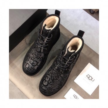 UGG 2019 Mens Leather & Wool Ankle Boots - UGG 2019 남성용 레더 & 울 앵글부츠 UGGS0001.Size(240 