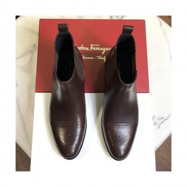 Ferragamo 2019 Mens Leather Boots - 페라가모 2019 남성용 레더 부츠,FGMS0078,Size(240 