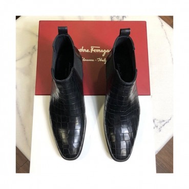 Ferragamo 2019 Mens Leather Boots - 페라가모 2019 남성용 레더 부츠,FGMS0075,Size(240 