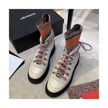 Chanel 2019 Ladies Suede & Leather Boots - 샤넬 2019 여성용 스웨이드&레더 부츠 CHAS0369,Size(225