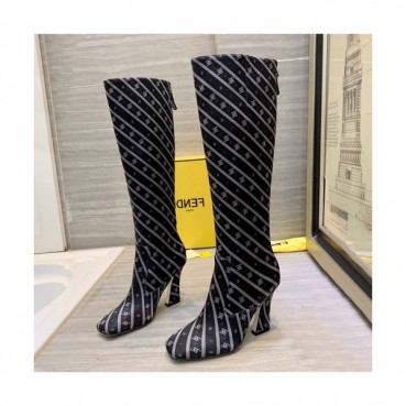 Fendi 2019 Ladies Silk High Heel Boots - 펜디 2019 여성용 실크 하이힐 부츠  FENS0105,Size(225