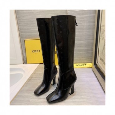 Fendi 2019 Ladies Leather High Heel Boots - 펜디 2019 여성용 레더 하이힐 부츠  FENS0102,Size(225