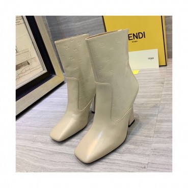 Fendi 2019 Ladies Leather High Heel Boots - 펜디 2019 여성용 레더 하이힐 부츠  FENS0097,Size(225
