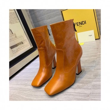 Fendi 2019 Ladies Leather High Heel Boots - 펜디 2019 여성용 레더 하이힐 부츠  FENS0096,Size(225