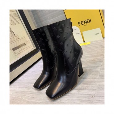 Fendi 2019 Ladies Leather High Heel Boots - 펜디 2019 여성용 레더 하이힐 부츠  FENS0095,Size(225