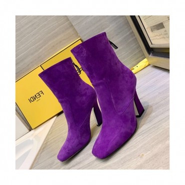 Fendi 2019 Ladies Suede High Heel Boots - 펜디 2019 여성용 스웨이드 하이힐 부츠  FENS0093,Size(225